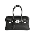 Classic Structured Top-Handle Leather Satchel Bag