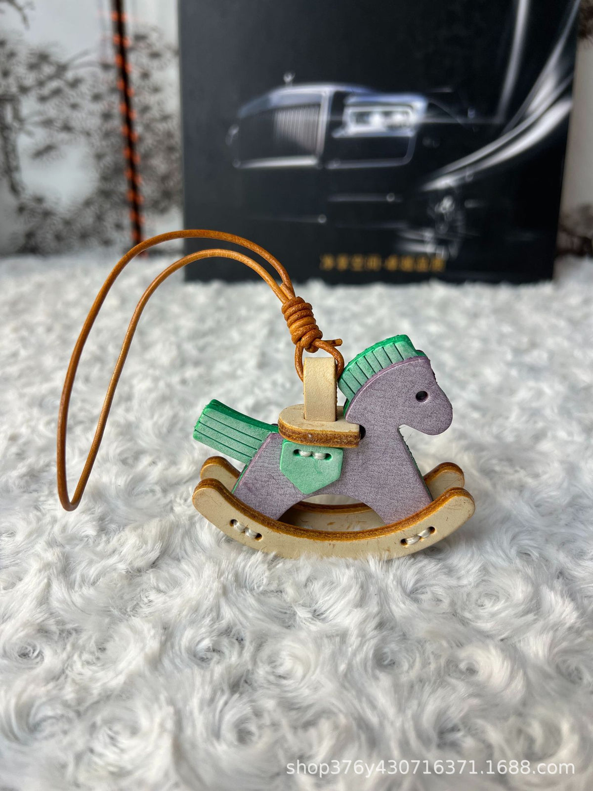 Handcrafted Leather Rocking Horse Bag Charm