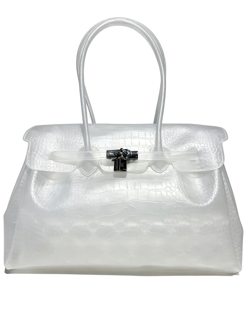 Crocodile-embossed jelly bag-TPU