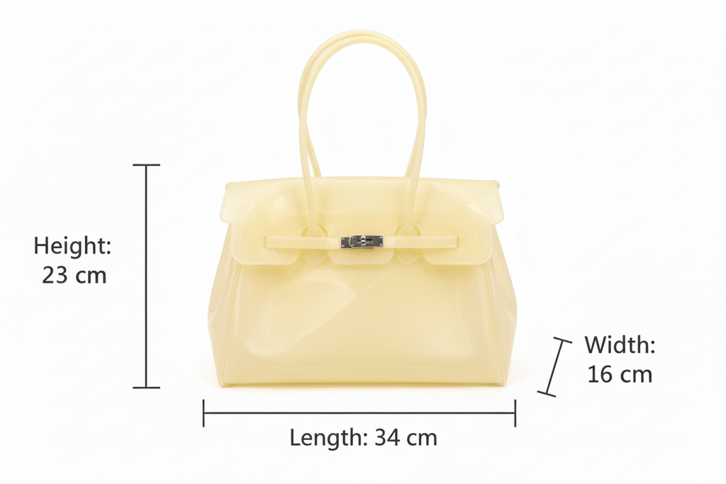 Light Yellow Jelly Bag - Size Chart