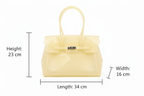 Light Yellow Jelly Bag - Size Chart