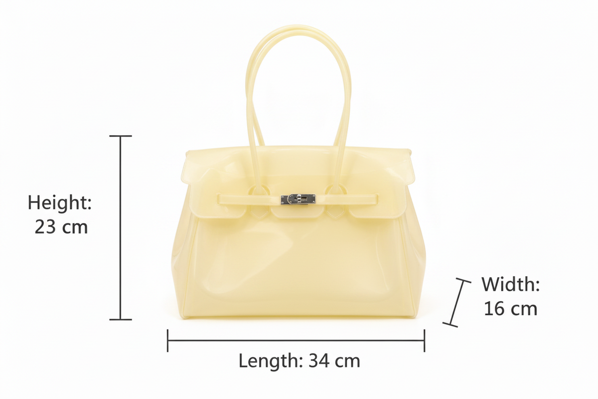 Light Yellow Jelly Bag - Size Chart