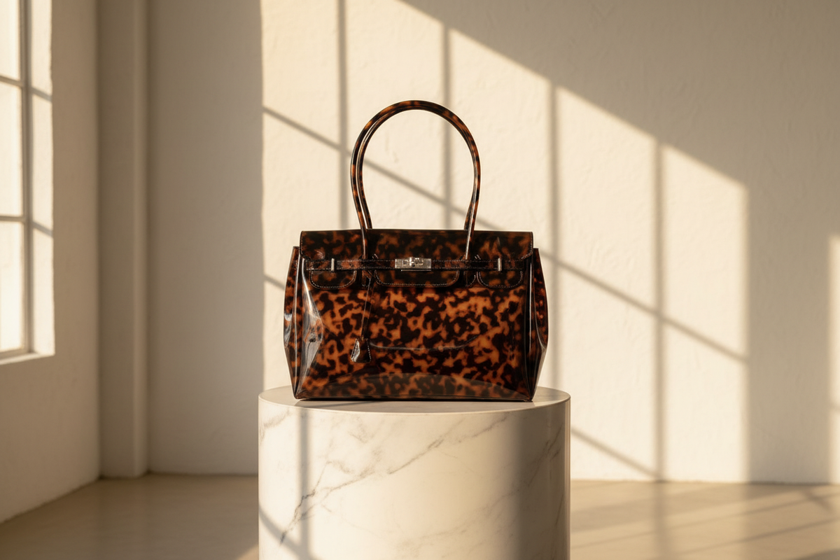 Tortoiseshell Leopard Print Jelly Bag Promotional Banner